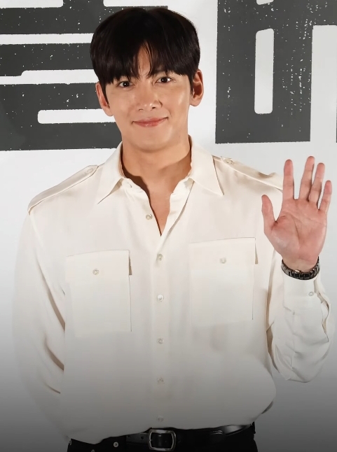 Ji Chang-wook, who plays Cho-won in Netflix's The Scandal, at a 2024 press conference