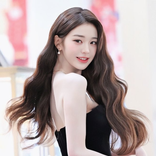 Jang Wonyoung of Ive portrait, 2025, the Miu Miu and Fred ambassador known for her office siren fashion moment